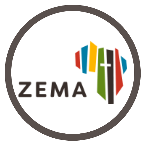 Zema Brown Outline on White